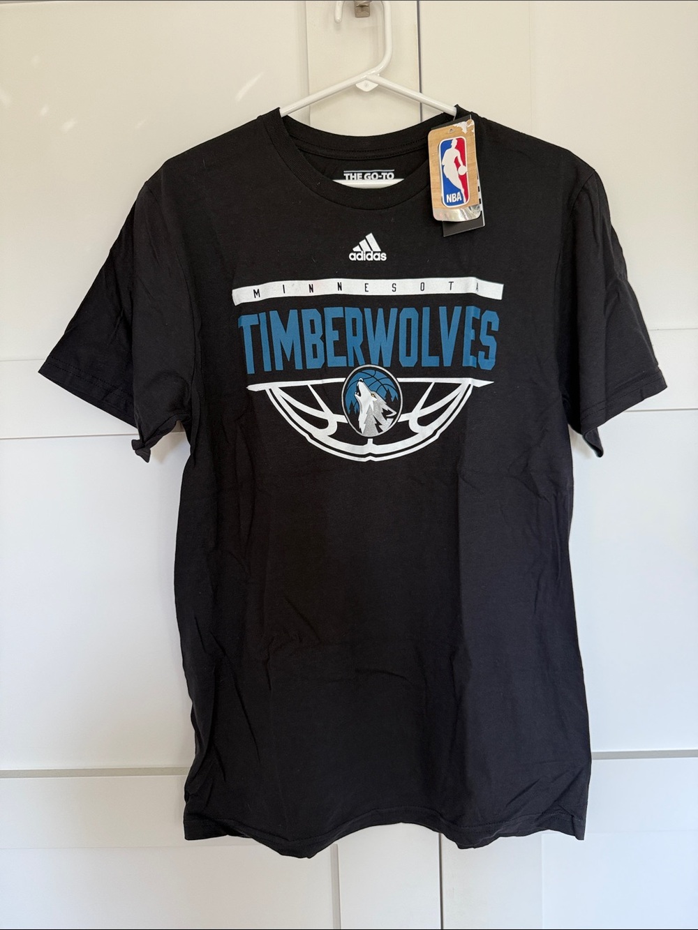 adidas Black Minnesota Timberwolves Graphic Tee